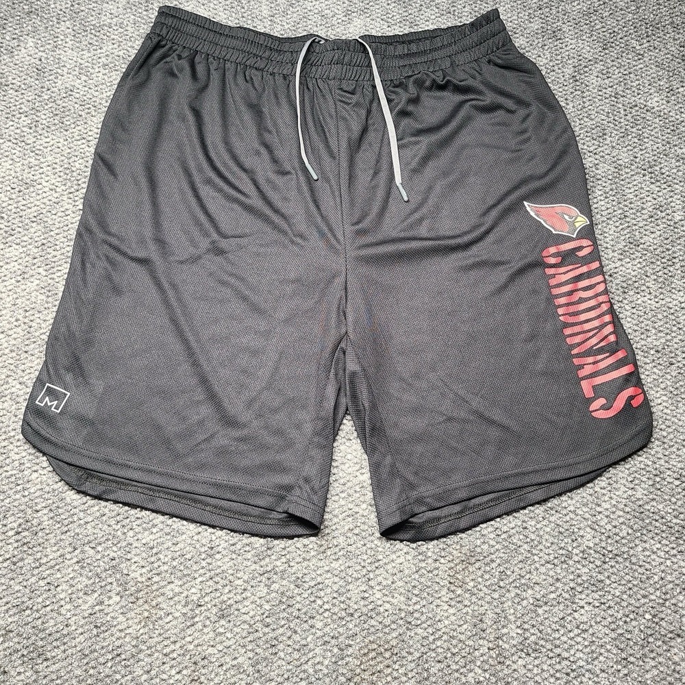 Men's MSX by Michael Strahan Black Arizona Cardinals Training Shorts Gym SZ XXL